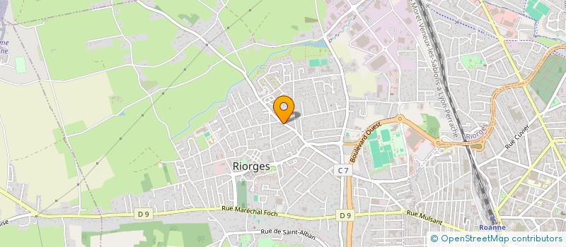 localisation de l'entreprise LAS à RIORGES