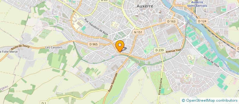 localisation de l'entreprise LAS  AUXERRE