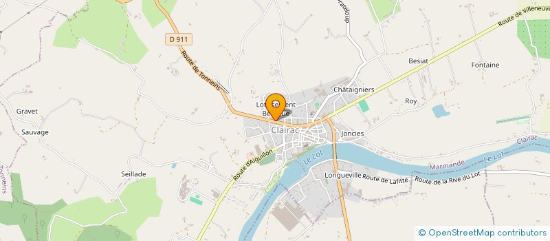 localisation de l'entreprise LAS AUCOS  CLAIRAC