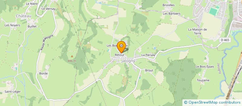 localisation de l'entreprise LAS AVES  JALOGNY