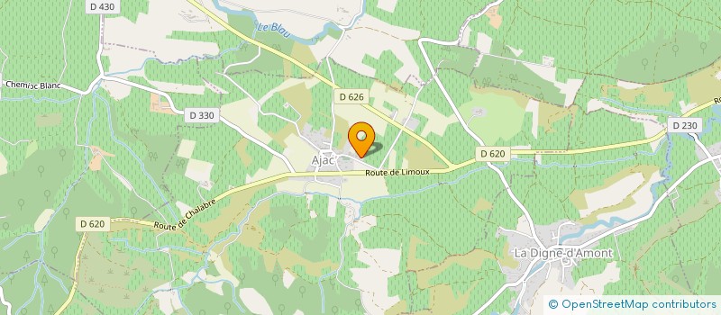 localisation de l'entreprise LAS BORDES  AJAC