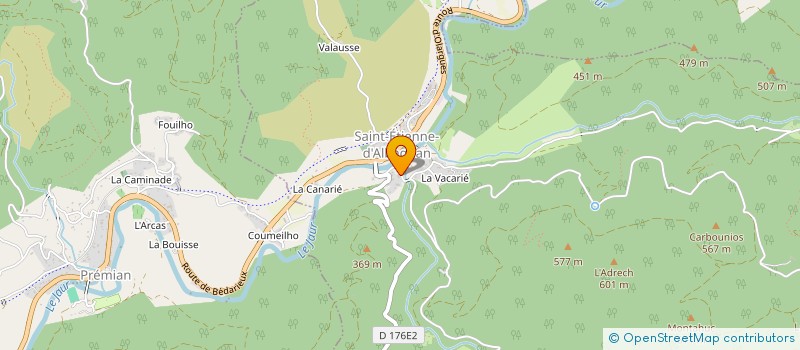 localisation de l'entreprise LAS BORIOS  SAINT-ETIENNE-D'ALBAGNAN