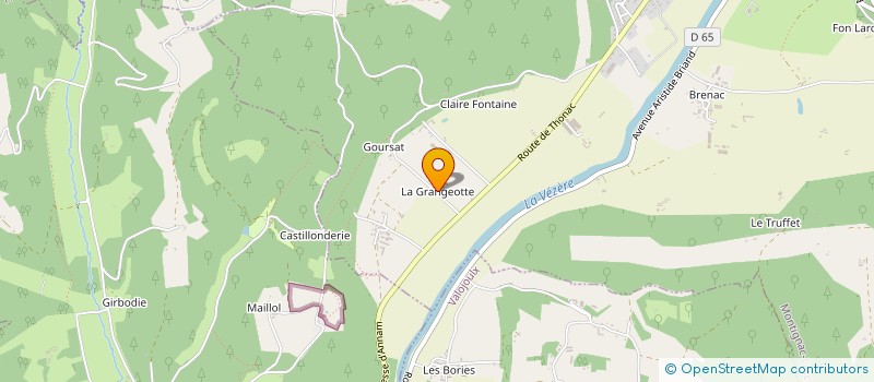 localisation de l'entreprise LAS'CO à MONTIGNAC-LASCAUX