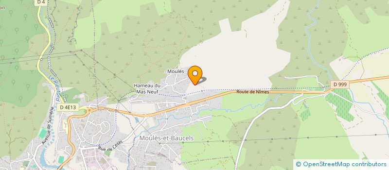 localisation de l'entreprise LAS COMBES  MOULES-ET-BAUCELS