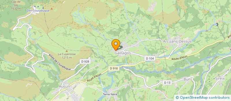 localisation de l'entreprise LAS COUREYES  GAILLAGOS