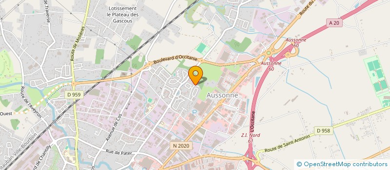 localisation de l'entreprise LAS CROZES  MONTAUBAN