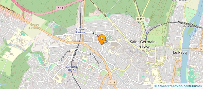 localisation de l'entreprise LAS F OPT LASER FIBRE OPTIQUE à SAINT-GERMAIN-EN-LAYE