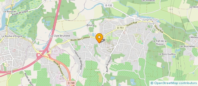 localisation de l'entreprise LAS FALLAS BOUDAUD  LES GARENNES SUR LOIRE