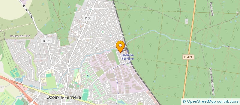 localisation de l'entreprise LAS FRANAS  OZOIR-LA-FERRIERE