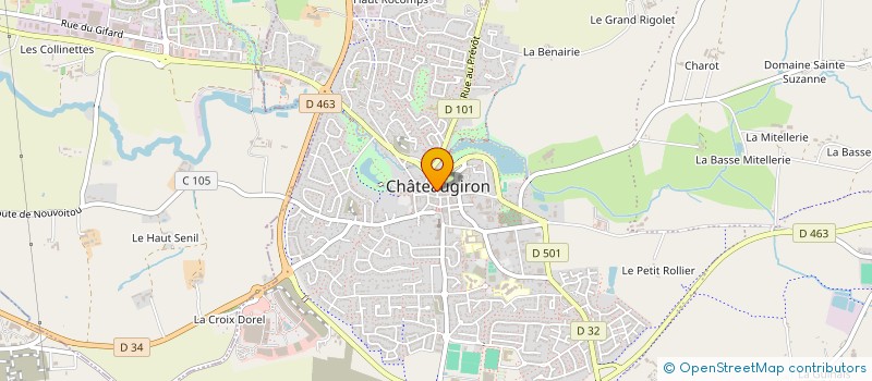 localisation de l'entreprise LAS FRINGAS  CHATEAUGIRON