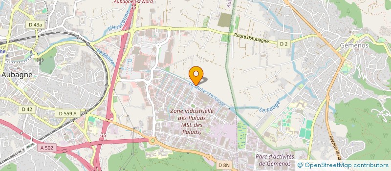 localisation de l'entreprise LAS GRANAS  AUBAGNE