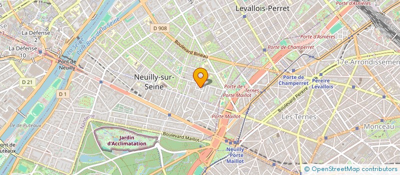 localisation de l'entreprise LAS JACARANDAS à NEUILLY-SUR-SEINE