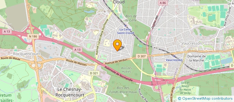 localisation de l'entreprise LAS JOYAS  LA CELLE-SAINT-CLOUD