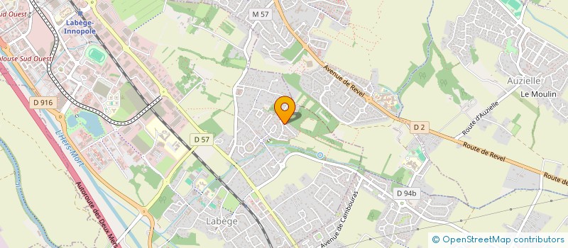 localisation de l'entreprise LAS PEYROUSES  LABEGE