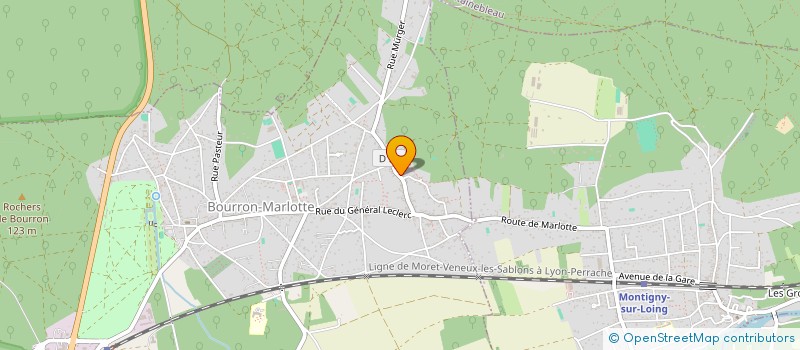 localisation de l'entreprise LAS TINE  BOURRON-MARLOTTE