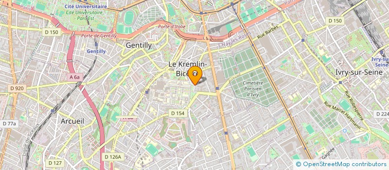 localisation de l'entreprise LAS TRANSPORT  LE KREMLIN-BICETRE