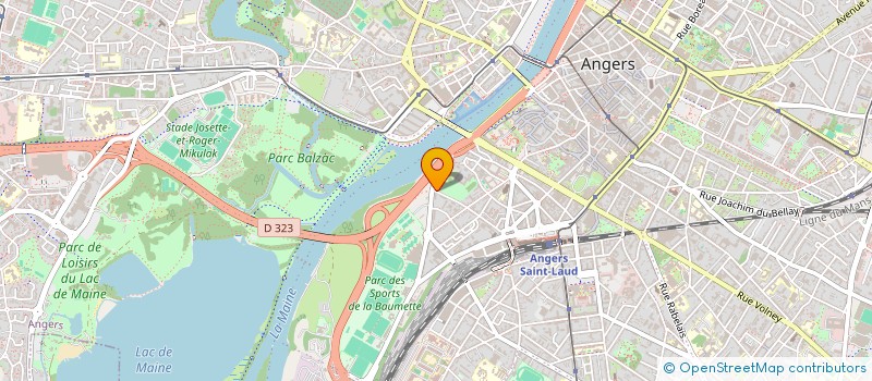 localisation de l'entreprise LAS TRAVEL à ANGERS