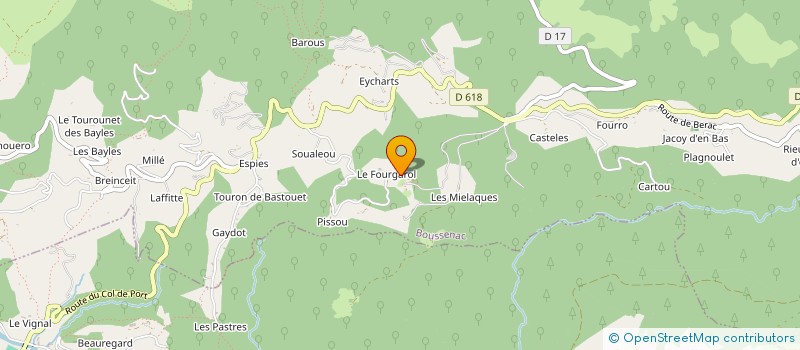 localisation de l'entreprise LAS TRINQUADES à BOUSSENAC
