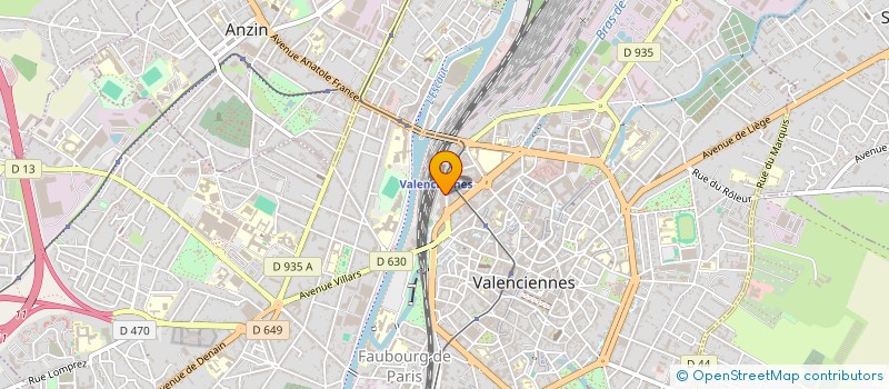 localisation de l'entreprise LAS VEGAS à VALENCIENNES