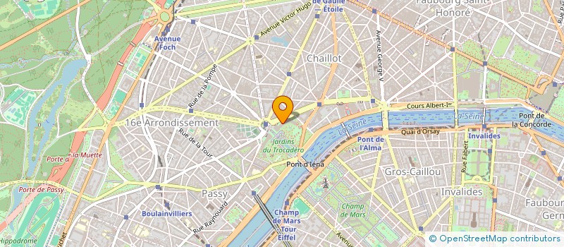localisation de l'entreprise LASA INDUSTRIES à PARIS 16