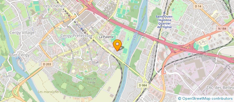 localisation de l'entreprise LASAGA  CERGY