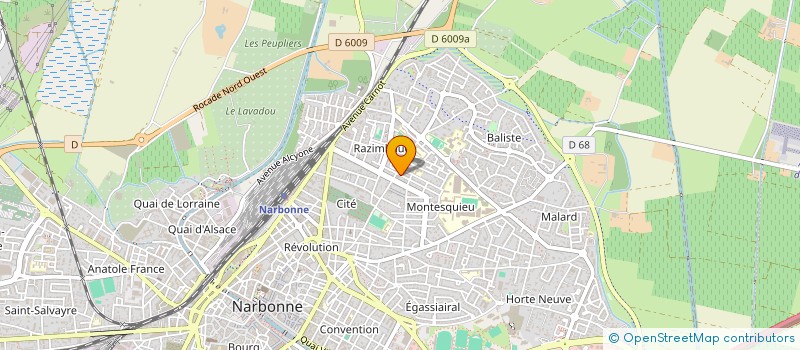 localisation de l'entreprise LASAJAC à NARBONNE