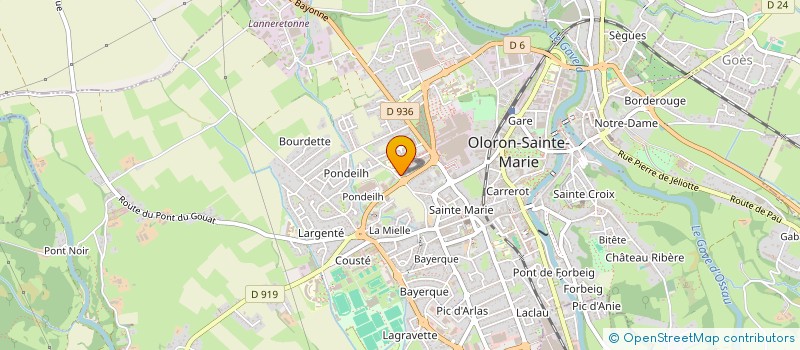 localisation de l'entreprise LASAN  OLORON SAINTE MARIE