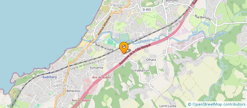 localisation de l'entreprise LASCANO ELAGAGE à BIDART