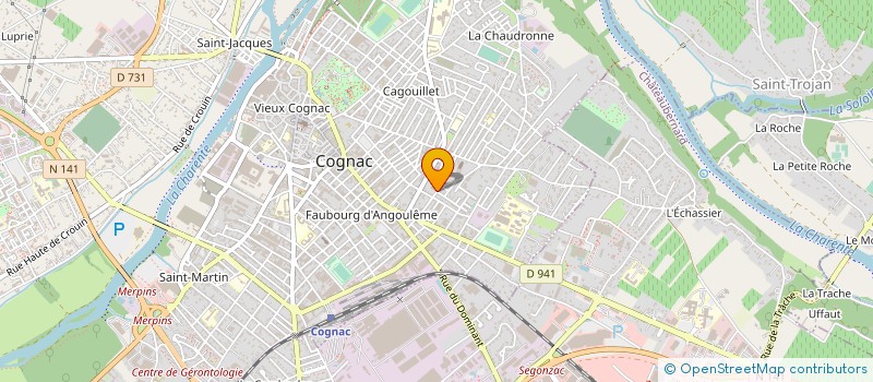 localisation de l'entreprise LASCAUD INVESTISSEMENTS SAS à COGNAC