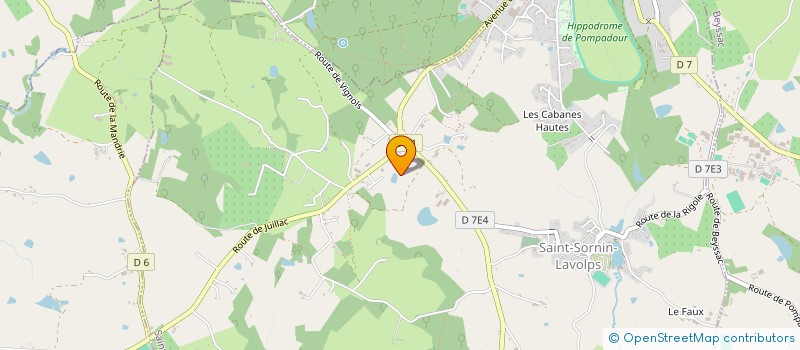 localisation de l'entreprise LASCAUX ENTREPRISE ENVIRONNEMENT  SAINT-SORNIN-LAVOLPS