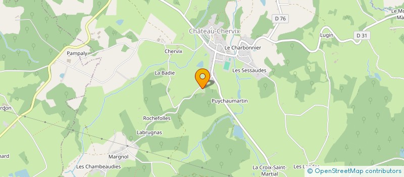 localisation de l'entreprise LASCAUX INDIVISION à CHATEAU-CHERVIX