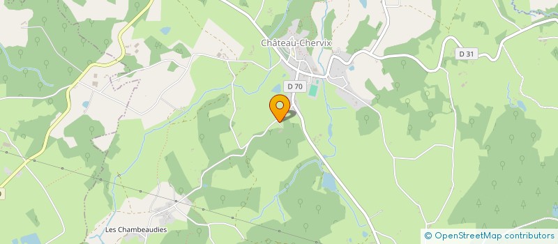 localisation de l'entreprise LASCAUX TP à CHATEAU-CHERVIX