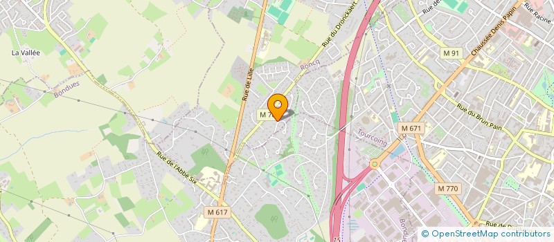 localisation de l'entreprise LASCEP à RONCQ