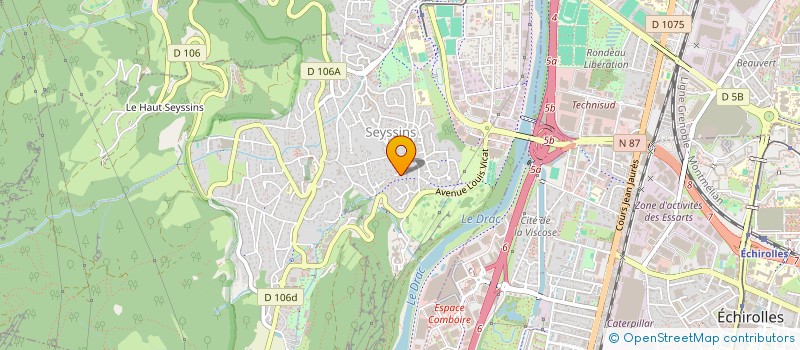 localisation de l'entreprise LASCI DAUPHINE à SEYSSINS