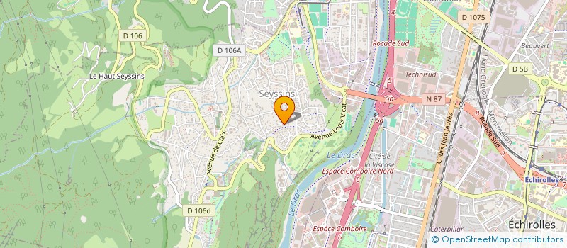 localisation de l'entreprise LASCI DAUPHINE II à SEYSSINS