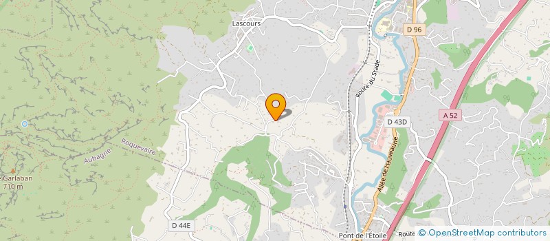 localisation de l'entreprise LASCOURS  ROQUEVAIRE