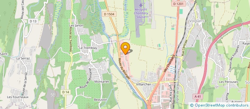 localisation de l'entreprise LASER 13  VOGLANS