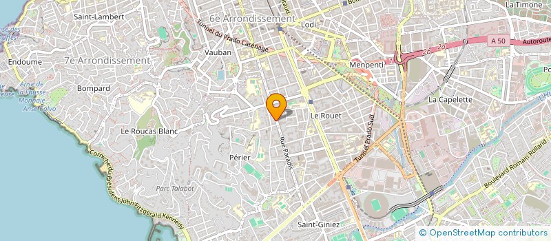 localisation de l'entreprise LASER 26&CO à MARSEILLE