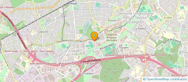 localisation de l'entreprise LASER 3 S à PESSAC