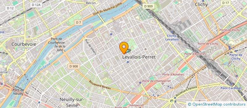 localisation de l'entreprise LASER à LEVALLOIS-PERRET