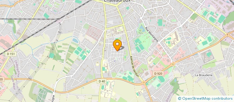 localisation de l'entreprise LASER à CHATEAUROUX
