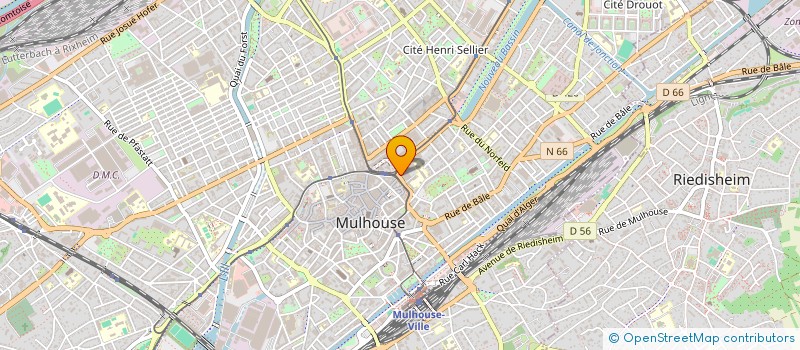 localisation de l'entreprise LASER 68 à MULHOUSE