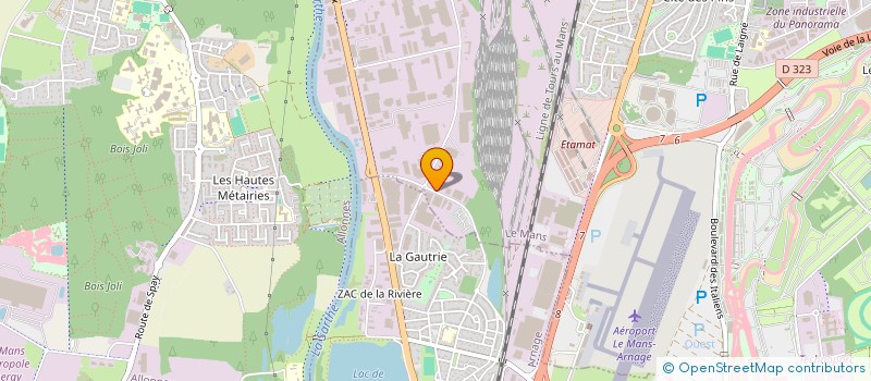 localisation de l'entreprise LASER 72 à LE MANS