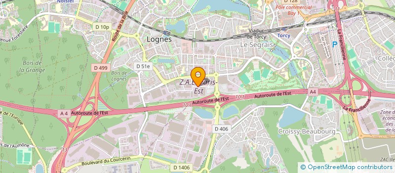 localisation de l'entreprise LASER 94 à LOGNES