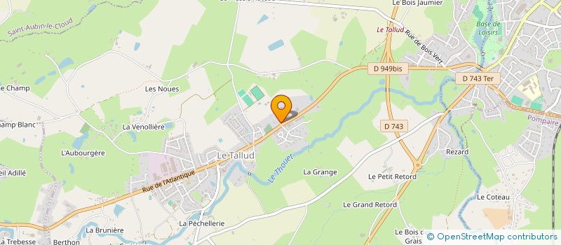 localisation de l'entreprise LASER ARENA  LE TALLUD