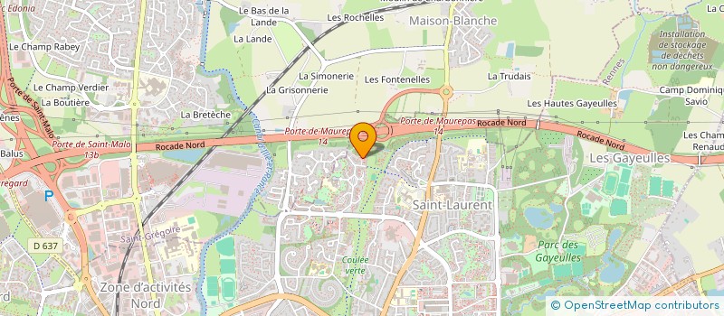 localisation de l'entreprise LASER AUTO à RENNES