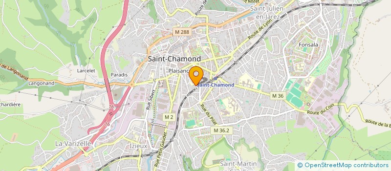 localisation de l'entreprise LASER AUTO à SAINT-CHAMOND