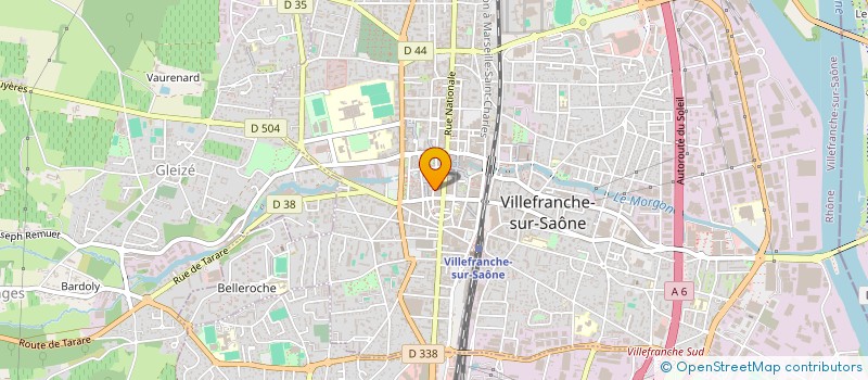 localisation de l'entreprise LASER CITY à VILLEFRANCHE-SUR-SAONE
