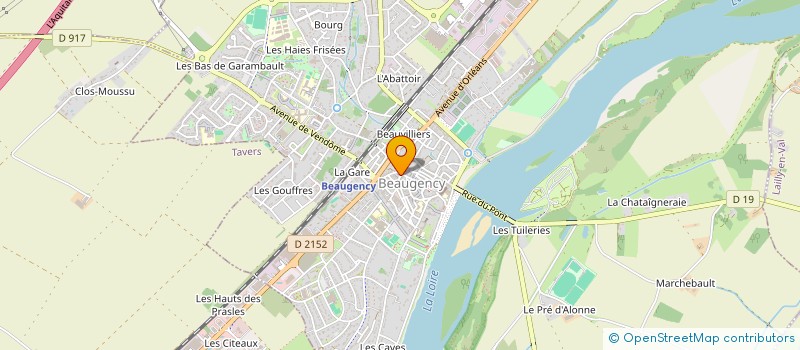 localisation de l'entreprise LASER COMPO SARL à BEAUGENCY