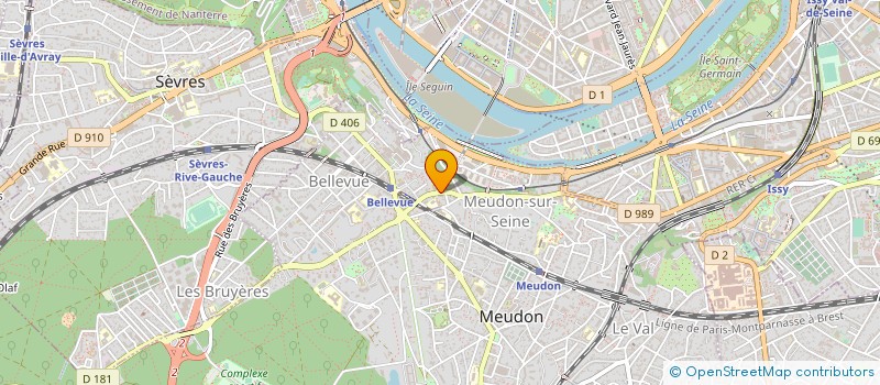 localisation de l'entreprise LASER COMPONENTS SAS à MEUDON